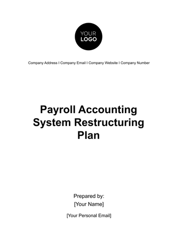 Free Payroll Accounting System Restructuring Plan Template to Edit Online