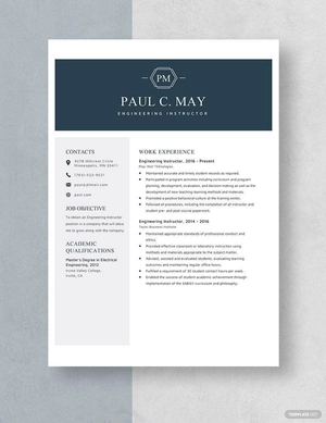 Engineering Instructor Resume