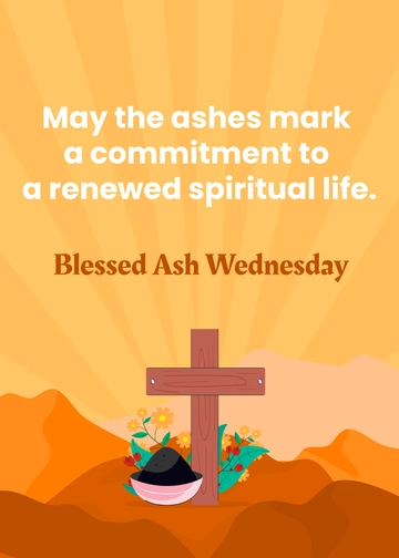 Free Message for Ash Wednesday Template to Edit Online