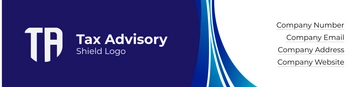 Free Tax Advisory Shield Header Template to Edit Online