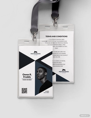 Motor Club ID Card Template