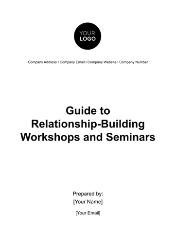 Free Guide to Relationship-building Workshops and Seminars HR Template to Edit Online