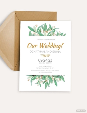 Second Marriage Invitation Template