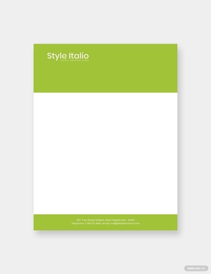 Furniture Store Letterhead Template
