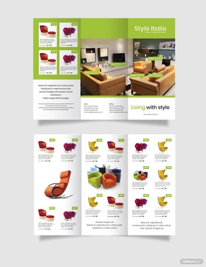 Sample Furniture Store Tri-Fold Brochure Template