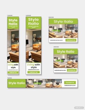 Furniture Store Banner Ads Template