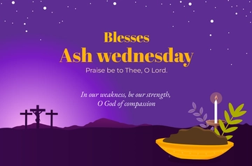 Free Praise Banners for Ash Wednesday Template to Edit Online
