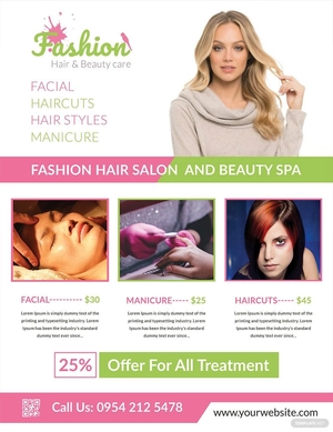 Fashion Salon Flyer Template