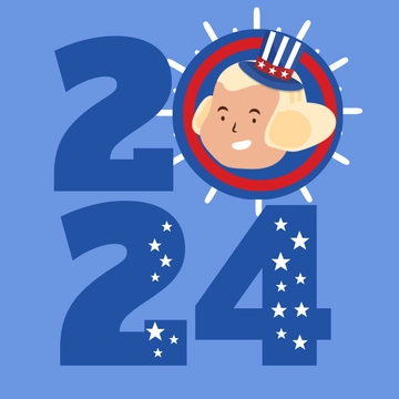 Free President's Day 2024 Clipart Template to Edit Online