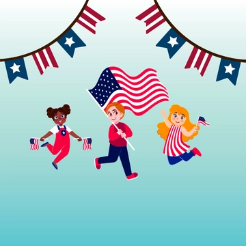 Free President's Day No School Clipart Template to Edit Online