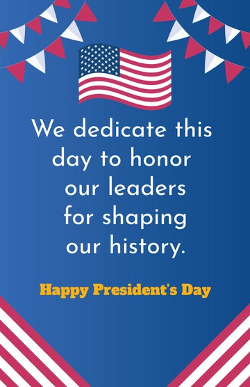 Free President's Day Poster Template to Edit Online