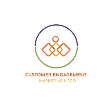 Free Customer Engagement Marketing Logo Template to Edit Online