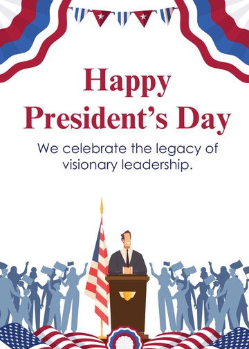 Free Happy President's Day Message Template to Edit Online
