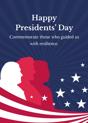 Free Happy President's Day Greetings Template to Edit Online