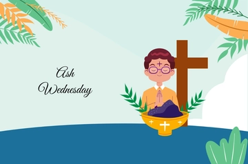 Free Ash Wednesday Banner Background Template to Edit Online