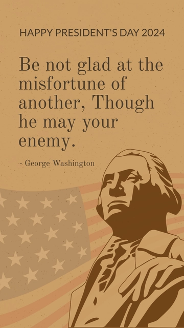Free President's Day 2024 Quotes Template to Edit Online