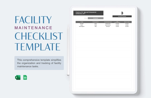 Facility Maintenance Checklist Template