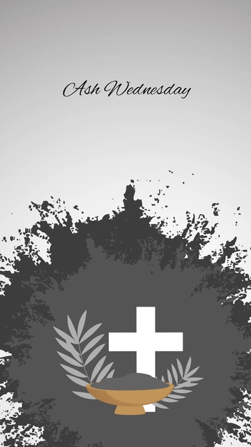 Free Ash Wednesday Desktop Wallpaper Template to Edit Online