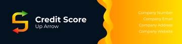 Free Credit Score Up Arrow Header Template to Edit Online