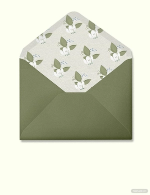 Vintage Wedding Envelope Template