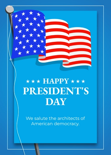 Free President's Day Greeting Cards Template to Edit Online