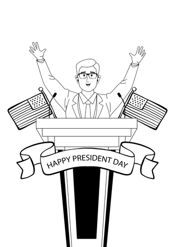 Free President's Day Drawing Template to Edit Online