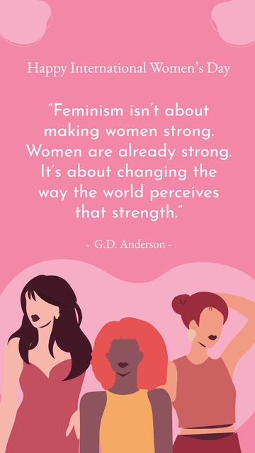 Free International Women's Day Quotes Template to Edit Online