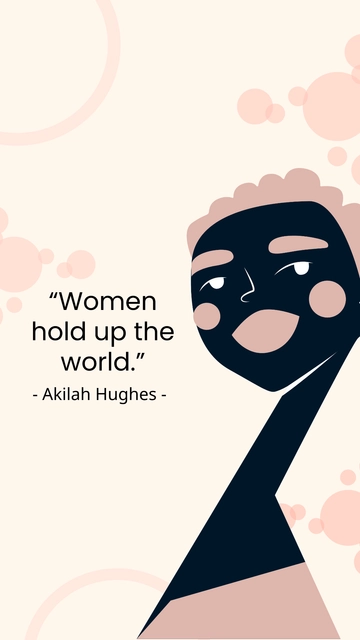 Free Happy International Women's Day Quotes Template to Edit Online