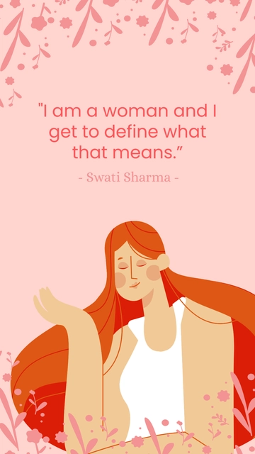 Free Unique International Women's Day Quotes Template to Edit Online