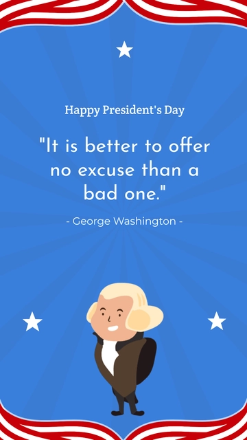 Free Happy President's Day Quotes Template to Edit Online