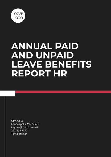 Free Annual Paid and Unpaid Leave Benefits Report HR Template to Edit Online