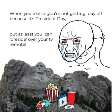 Free Funny President's Day Meme Template to Edit Online