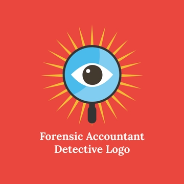 Free Forensic Accountant Detective Logo Template to Edit Online