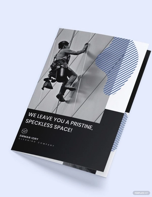 Creative Cleaning Bi-Fold Brochure Template