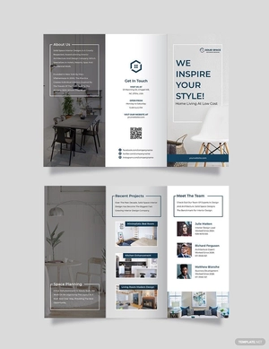 Interior Architect Tri-fold Brochure Template