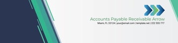 Free Accounts Payable/Receivable Arrow Header Template to Edit Online