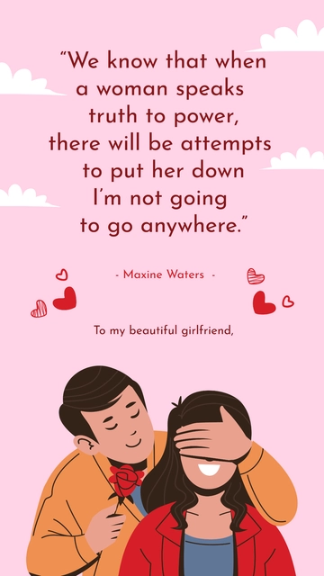Free Happy International Women's Day Quotes for Girlfriend Template to Edit Online