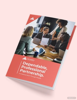 Manpower Agency Bi-Fold Brochure Template