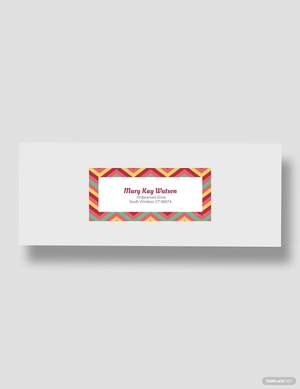 Chevron Address Label Template