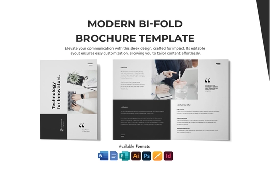Modern Bi-Fold Brochure Template