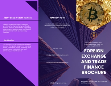Free Foreign Exchange and Trade Finance Brochure Template to Edit Online