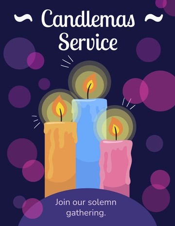 Free Candlemas Flyer Template to Edit Online