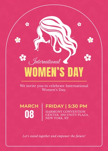 International Women's Day Invitation Template - Edit Online & Download International Women's Day Invitation Template - Edit Online & Download