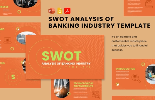 SWOT Analysis of Banking Industry Template SWOT Analysis of Banking Industry Template