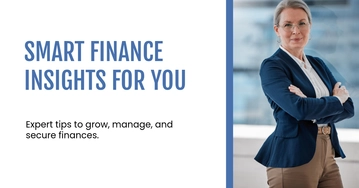 Free Finance Blog Banner Template to Edit Online
