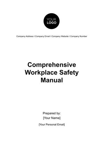 Free Comprehensive Workplace Safety Manual HR Template to Edit Online