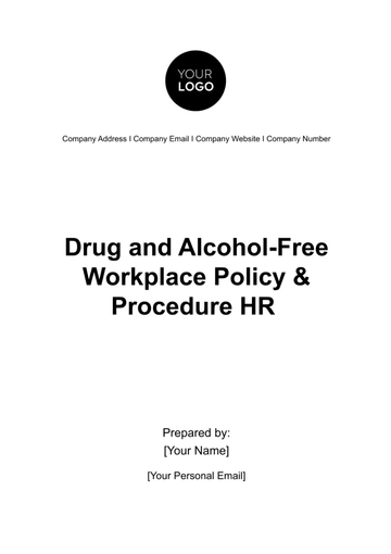 Free Drug and Alcohol-Free Workplace Policy & Procedure HR Template to Edit Online