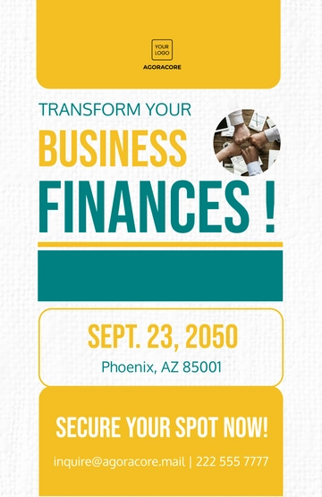 Free Small Business Accounting Solutions Expo Poster Template to Edit Online