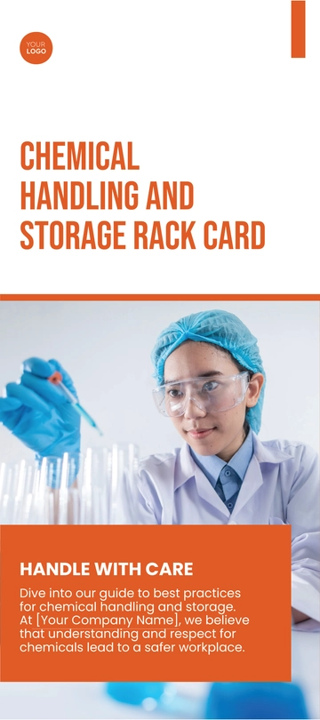 Free Chemical Handling and Storage Rack Card Template to Edit Online
