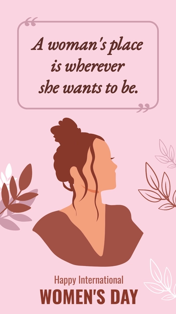 Free Funny International Women's Day Quotes Template to Edit Online